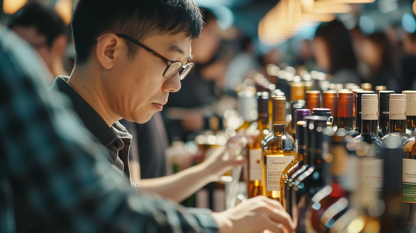 A photo of a visitor at Cathay Pacific HKIWSC.