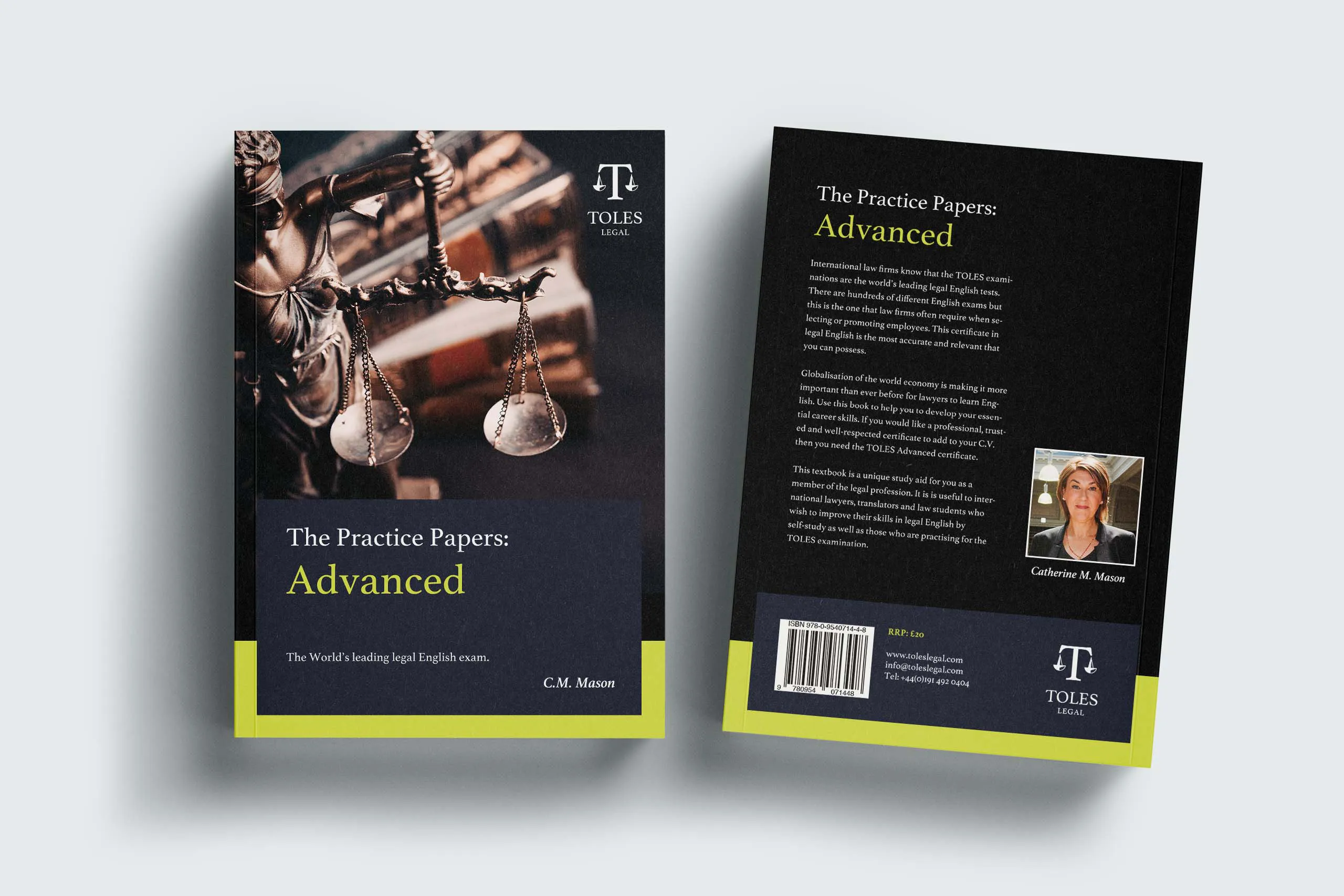 Book Designs for TOLES (Test of Legal English Skills) by Lee Mason, Freelance Graphic Designer, London.