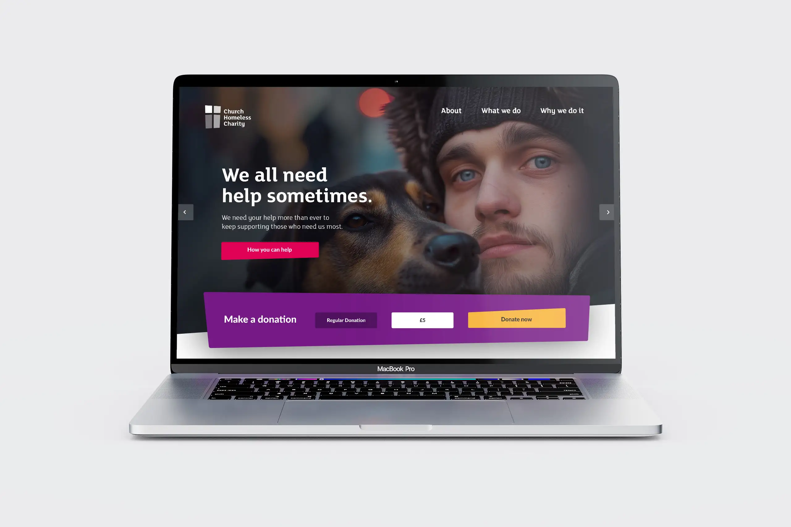 Web Design for Church Housing Charity by Lee Mason, Freelance Web Designer, London.