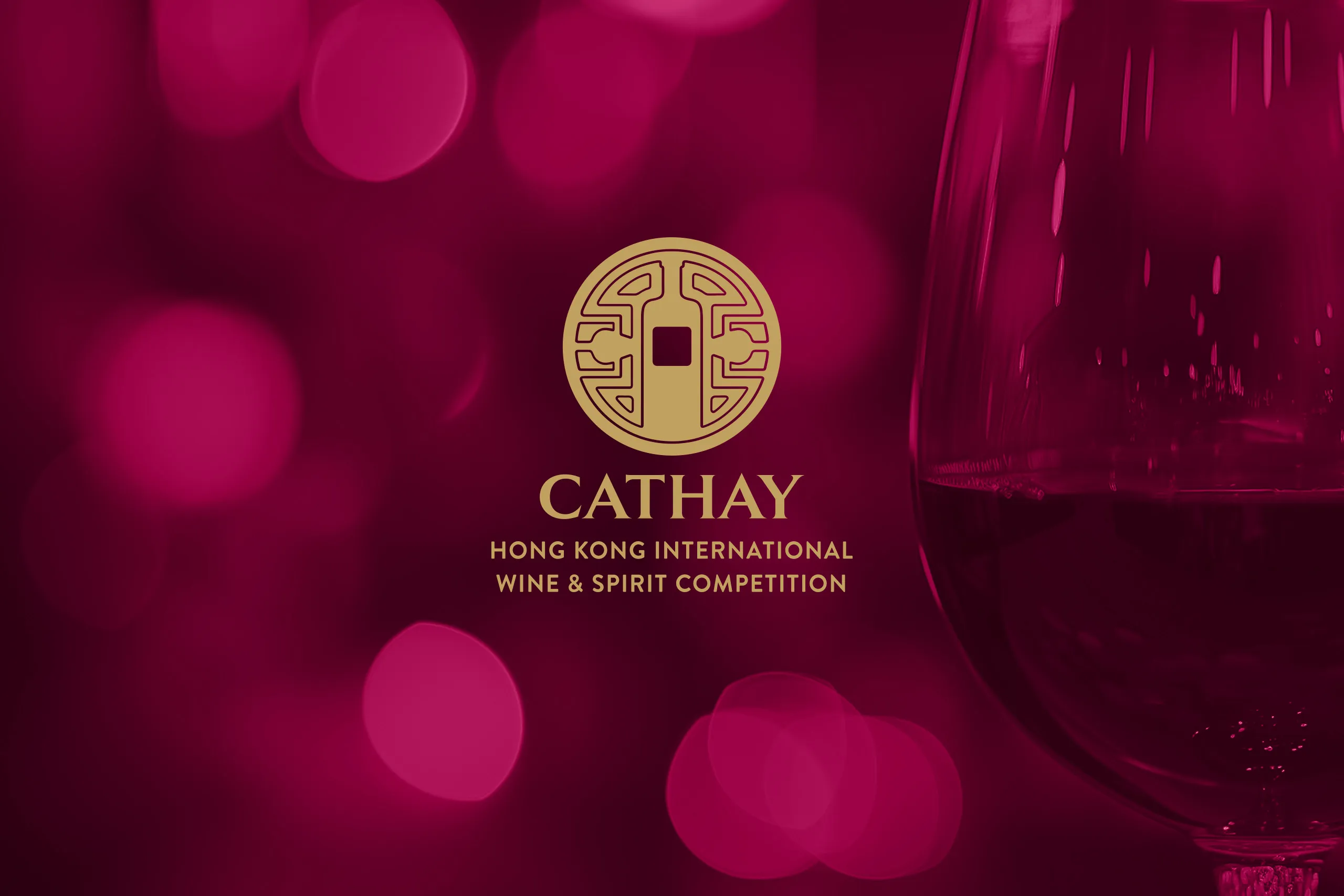 Logo design for Cathay Pacific's International Wine & Spirits Competition, by Lee Mason, Freelance Graphic Designer, London.