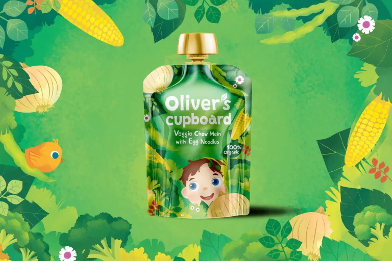 Branding and Packaging Design for a Baby Food brand, by Lee Mason, Freelance Graphic Designer, London.