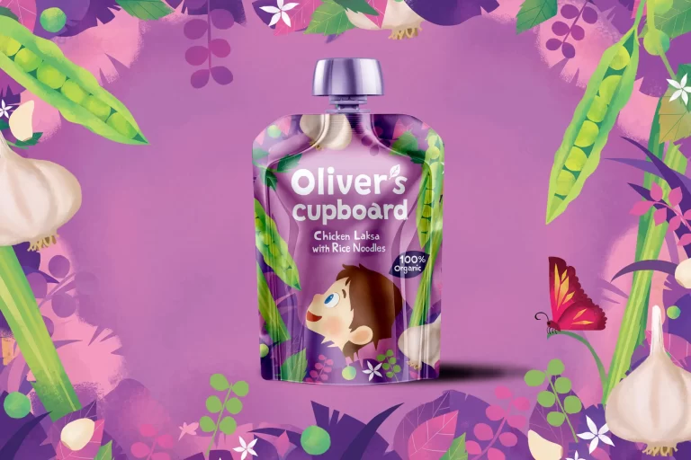 Branding and Packaging Design for a Baby Food brand, by Lee Mason, Freelance Graphic Designer, London.